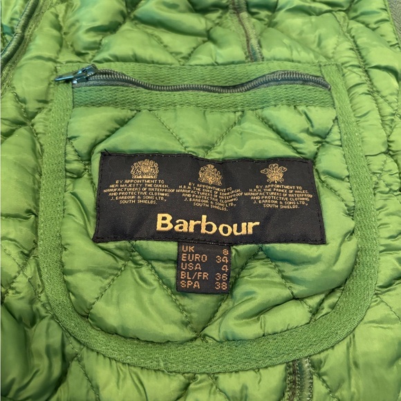 Barbour Olive Quilted Gilet - Picture 5 of 7
